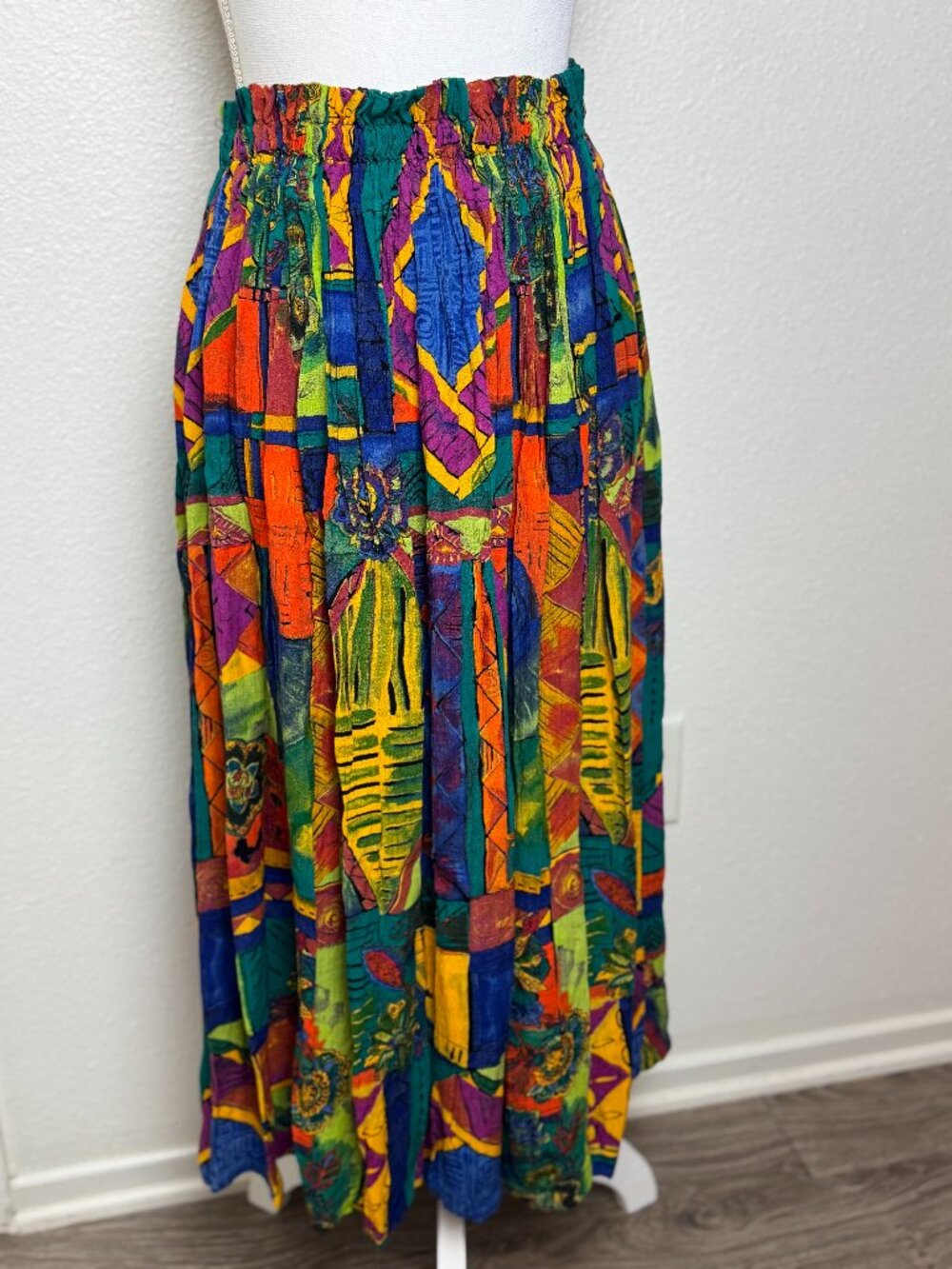 Vintage 90-s Boho Hippi Festival Maxi Skit Size S - M - L - Picture 1 of 4